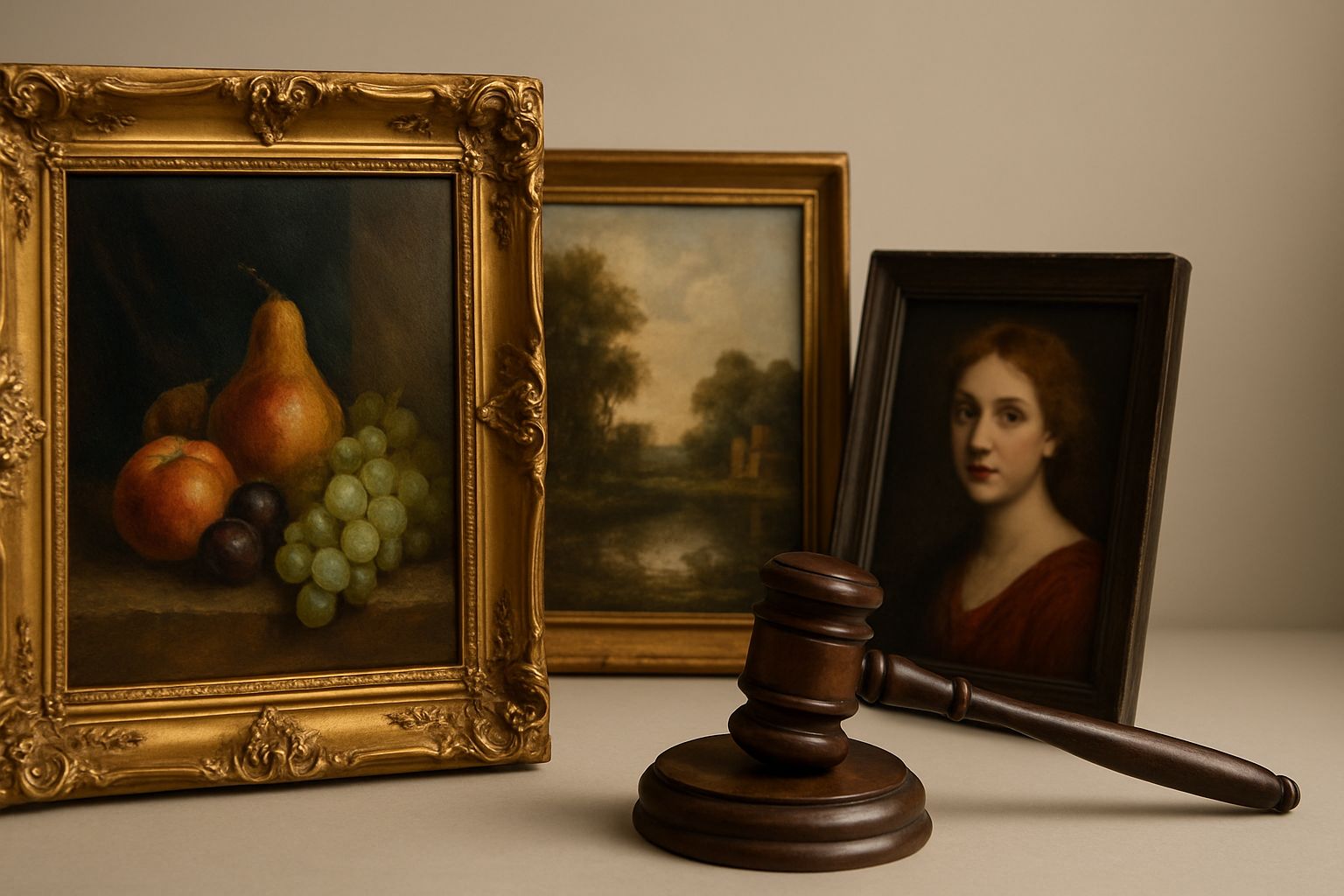 Paintings auction hero banner