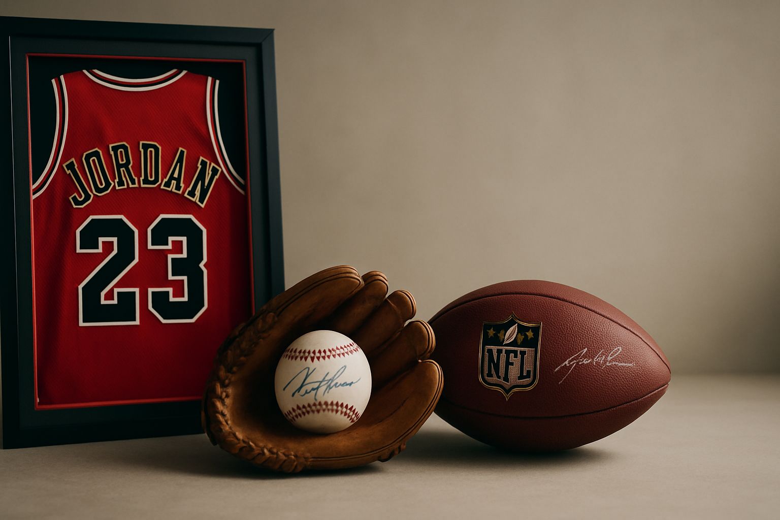 Sports memorabilia auction hero banner