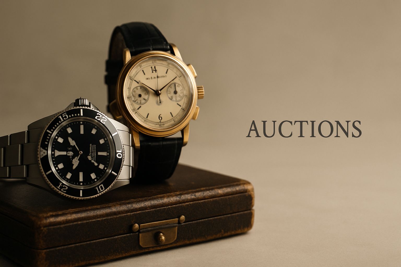Watches auction hero banner